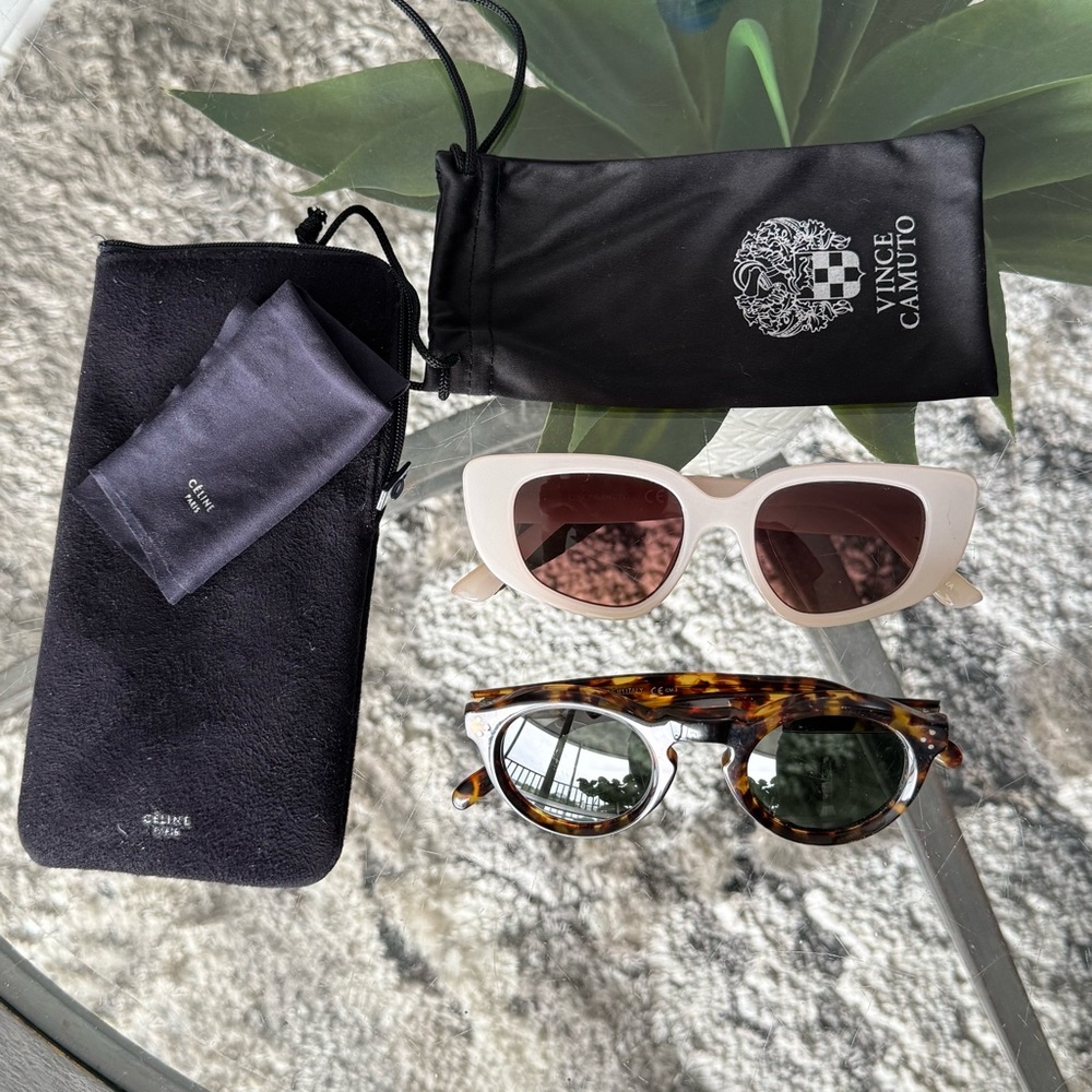 Celine CL41370/S & Vince Camuto bundle of sunglasses high end authentic set